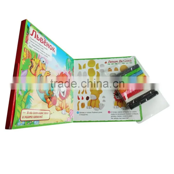 Eco-friendly Children Activity Book Printing With Colorful Plasticine photo-2