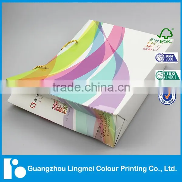 Promotion Color Custom Paper Gift Bag Factory Printing With Logo photo-3