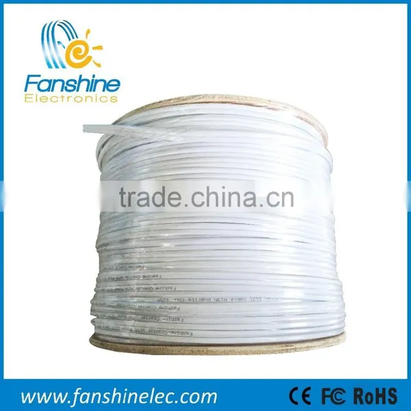 Fanshine High Quality 2C 250 Meter Backup Coaxial CCTV Camera Cable Braided photo-2