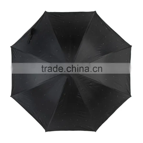 Creative 23" LED Light Rain Umbrella 132 Blue LED Fully-automatic 3 Modes Stars Long-handled Flashlight With LED For Outside photo-5