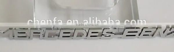 Hot Sale 3D ABS Plastic Chrome Electroplating Self-adhesive Car Body Sticker ,car Sticker photo-5