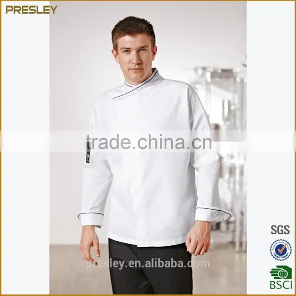 Chef Coat Uniform Oil Resistance Knotted Cloth Buttons 100% Cotton Cook Uniform photo-6