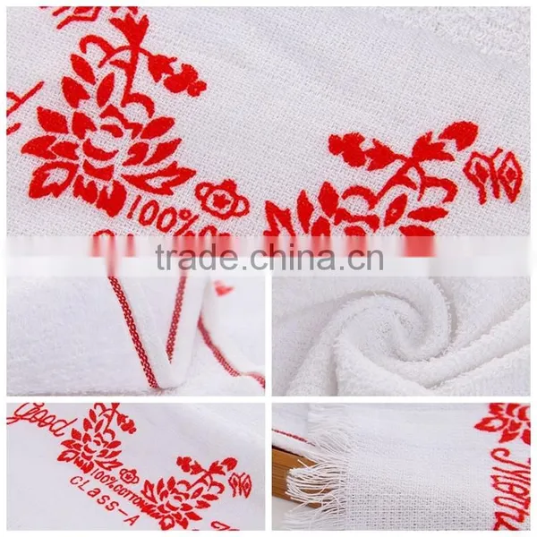 China Supplier Cotton Print Good Morning Kitchen Tea Towel for Philippines photo-3