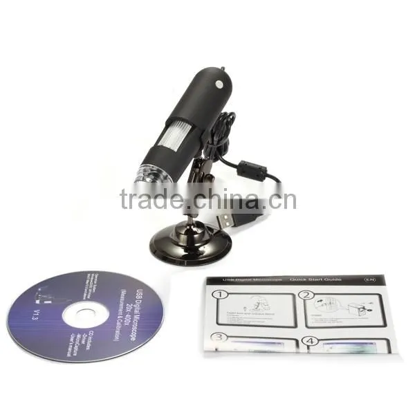 Hot Mini Handheld 20x-400x USB Digital Microscope With 8 LEDs Brightness Adjustable Measurement Software photo-5