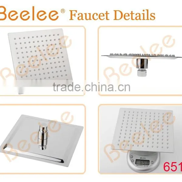 Beelee 2mm Ultrathin Stainless Steel Bath Shower Head photo-5