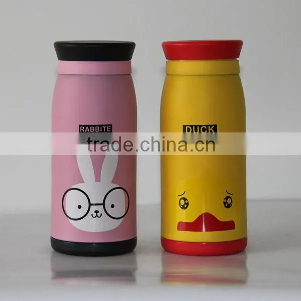 Cartoon Stainless Steel Vacuum Office Cup and Straw for Wholesale photo-3
