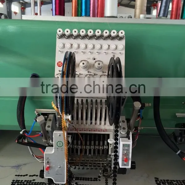 15 Heads Three Sequin Embroidery Machine photo-6