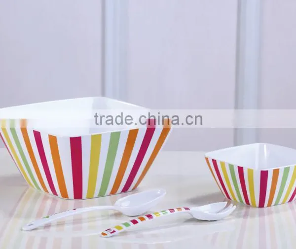 Pink Melamine Salad Bowl photo-3