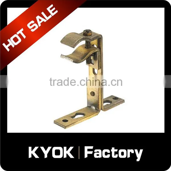 KYOK 12 Years Experiences Extendable Metal 22mm Iron Curtain Rod Bracket,aluminum Stylish Stainless Steel Curtain Pole Brackets photo-5