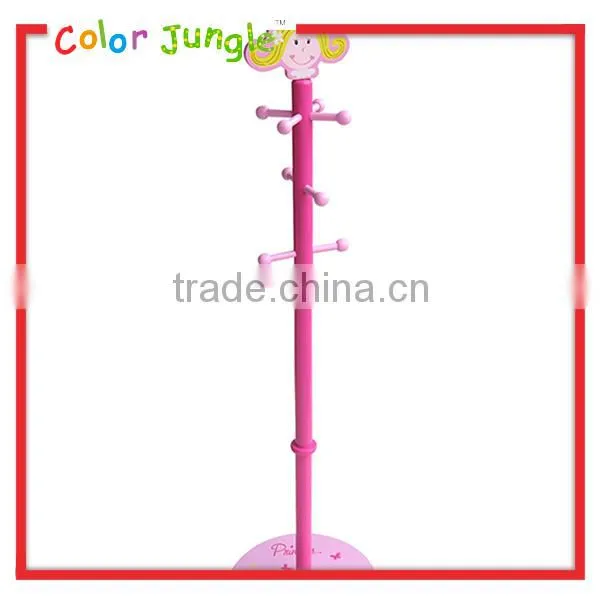 Best quality kids portable clothes rack, vertical clothes hanger rack, bedroom clothes rack wooden wholesale