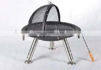 30" Fire Pit With Stainless Steel Legs photo-2