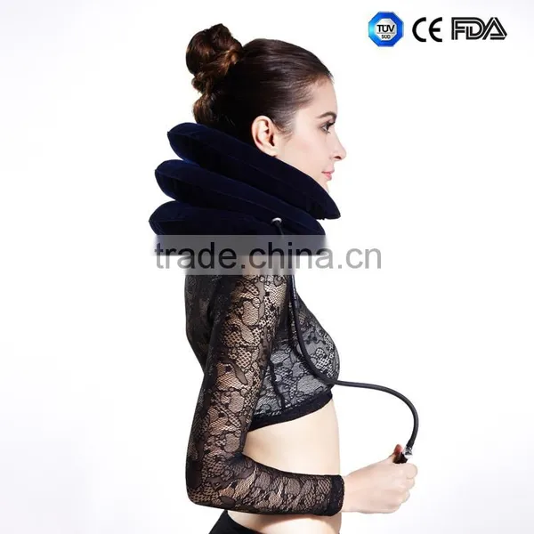 Portable Neck Massage Collar Air Neck Traction Inflatable Cervical Collar for Driving Supplier's Choice photo-5
