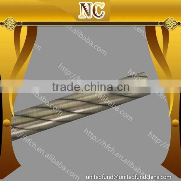 window fitting fancy decorative curtain twist pole