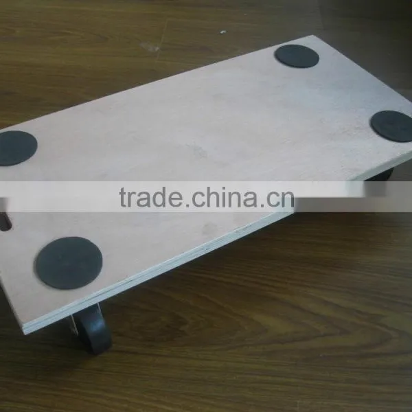 Plywood Heavy Duty Wooden Dolly With 4 Wheels