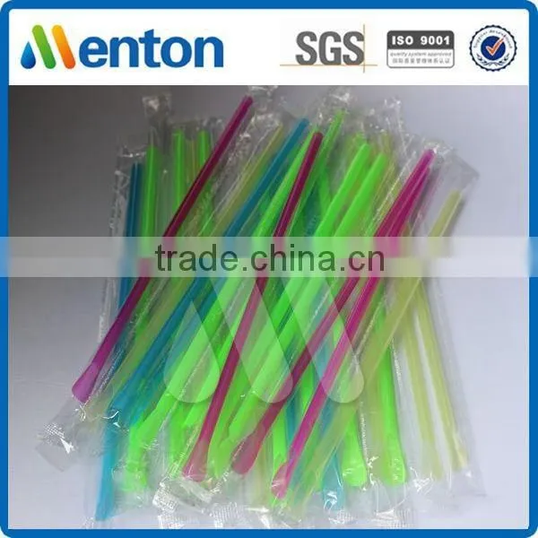 High Quality Plastic Drinking Straw With Spoon Manufacturer photo-2