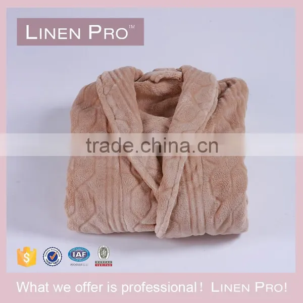 LinenPro Royal Blue Shawl Collar Bath Robe Spa Cotton Robe photo-4