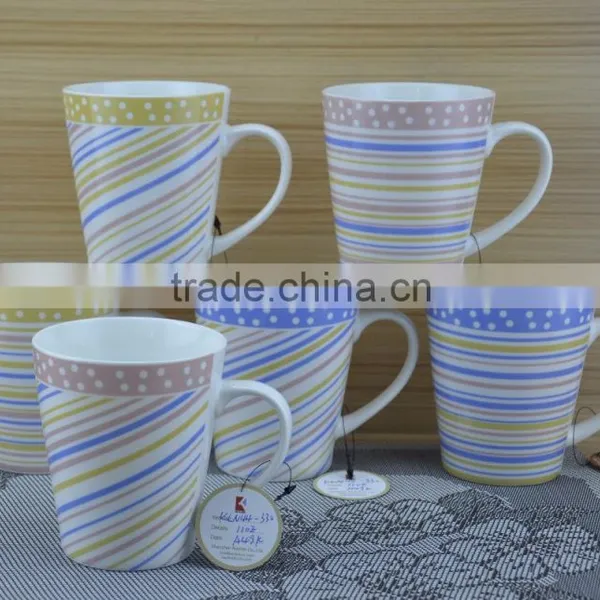 11OZ Tiny Flower Design Full Decal Print Coffee Cups, Shiny Surface New Bone China Mug, KL8009-300B photo-6