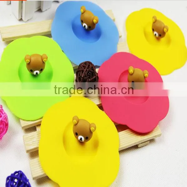 2014the Best -selling Colorful Silicone Cup Lids, Silicone Coffee Cup Cover ,silicone Mug Cover