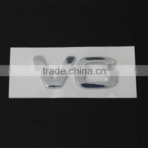 3d Stickers Chrome Car Custom Separated Letters /V6 Car Emblem photo-2
