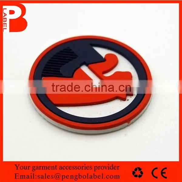 Custom 3D High Quality Clear Football Pvc Silicon Patches in Wholesale photo-3