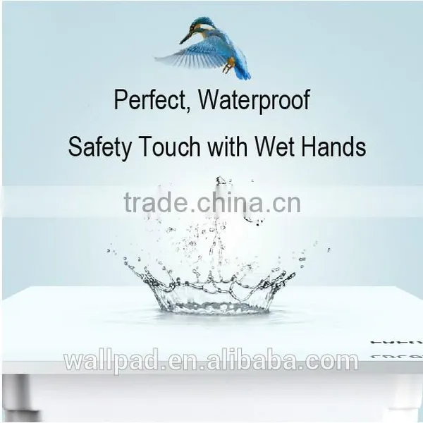 New Wallpad LED White Tempered Glass 110~250V US/Australia Standard 3 Gang Remote Control Wireless Ceilling Fan Regulator Switch photo-5