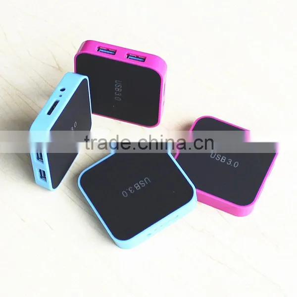 Mini Super Slim High Speed 4-port Usb 3.0 Hub Can Customize Glowing Logo photo-2