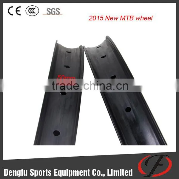 Dengfu Carbon Clincher Wheels 50mm for 27.5er Mountain Bicycle Frame photo-2