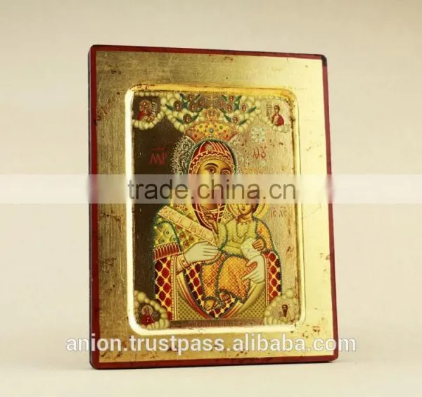 Greek & Russian Orthodox Wooden Icon. Big Size photo-3