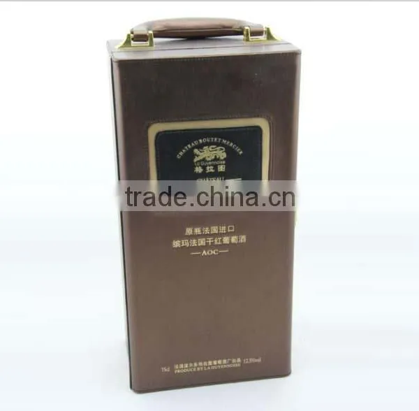 Factory Custom-make Luxury Leather Wine Box photo-3