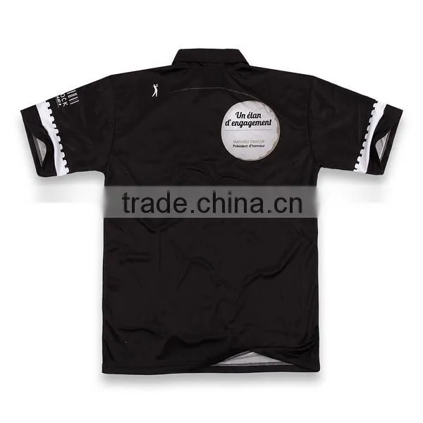 Cheap Uniform Polo Shirts, Custom Polo Shirts, Slim Black Polo Shirt photo-4