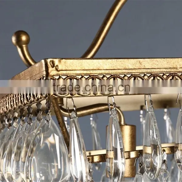 Home Decor LED Glass Lights Crystal Chandelier photo-3