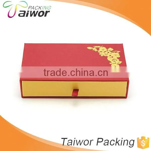 New Year Custom Design Logo Hot Stamping Fancy Paper Red Packet Slide Box photo-3