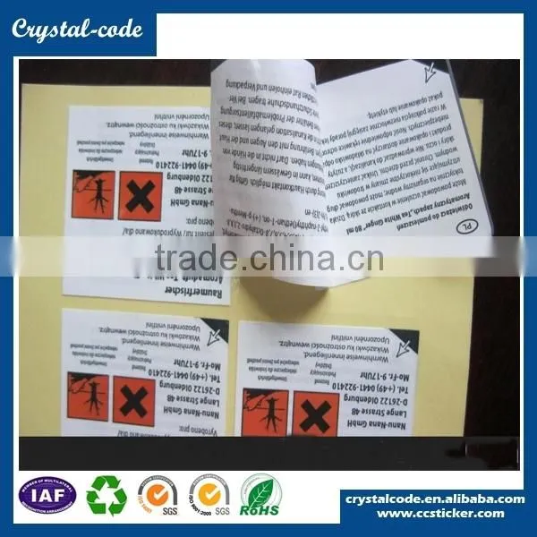 Factory Direct Sell Custom Printed Self Adhesive Double Side Sticker photo-3