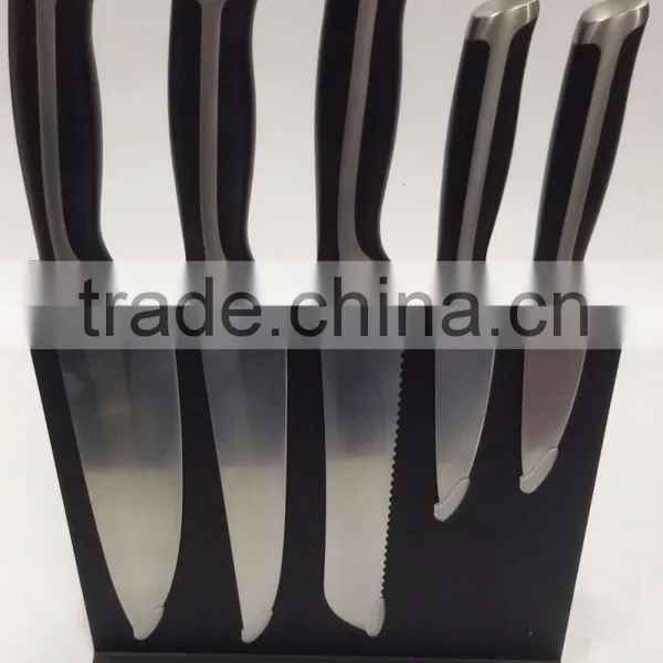 High Quality Unique 6pcs Kitchen Knife With Wooden Block
