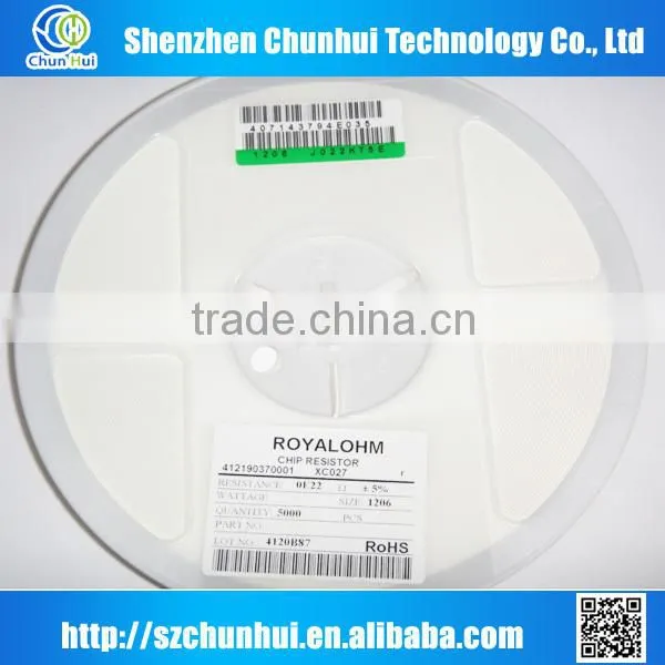 2015 New & Original ROYALOHM 5% 0.22 OHM Chip Resistor 1206