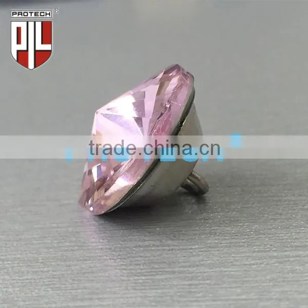 Pink Crystal Buttons for Bed Headboard photo-2