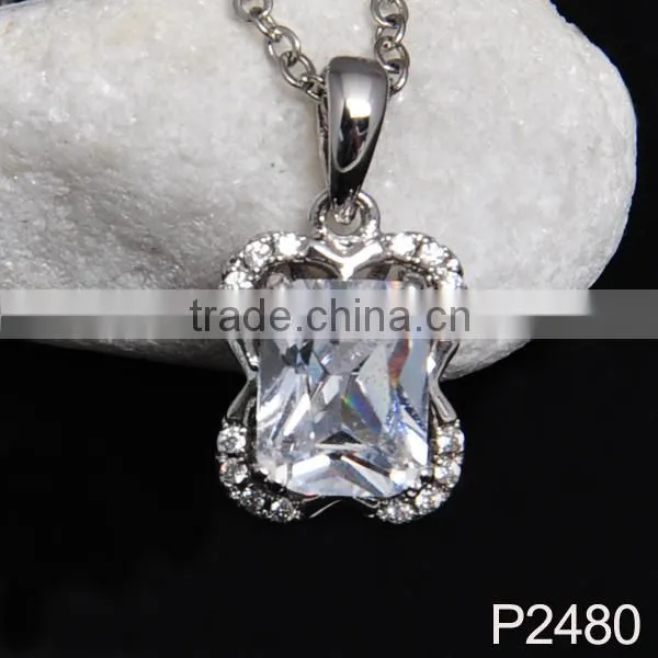 Pink Zircon Pendant for Lady Fashion Jewelry photo-5