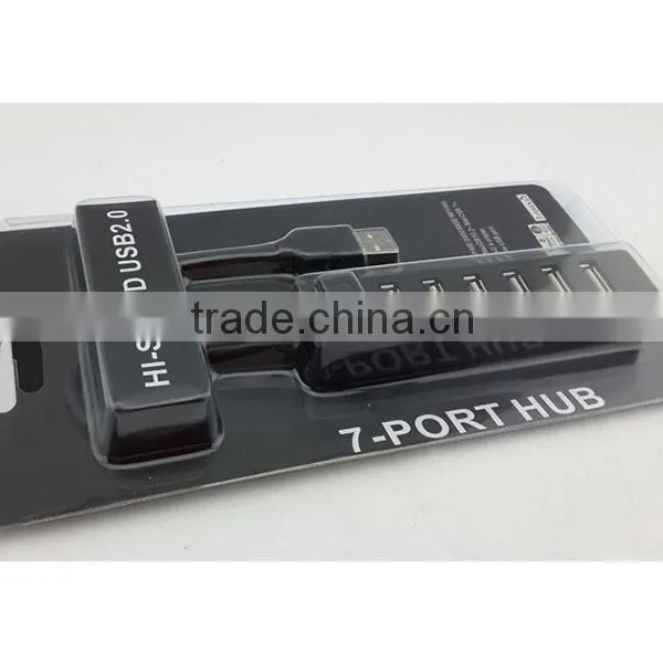 7 Port USB 2.0 Hub High Speed USB Powered Hub Adapter For Desktop PC Laptop Mac Book photo-6
