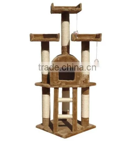 Aimigou Cat Tree Condo House Beige Coffee photo-5