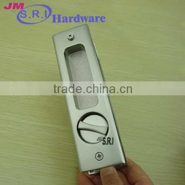 Hot Sale Rectangle Zinc Alloy Sliding Door Lock , Sliding Door Key Lock , Hidden Door Lock photo-5