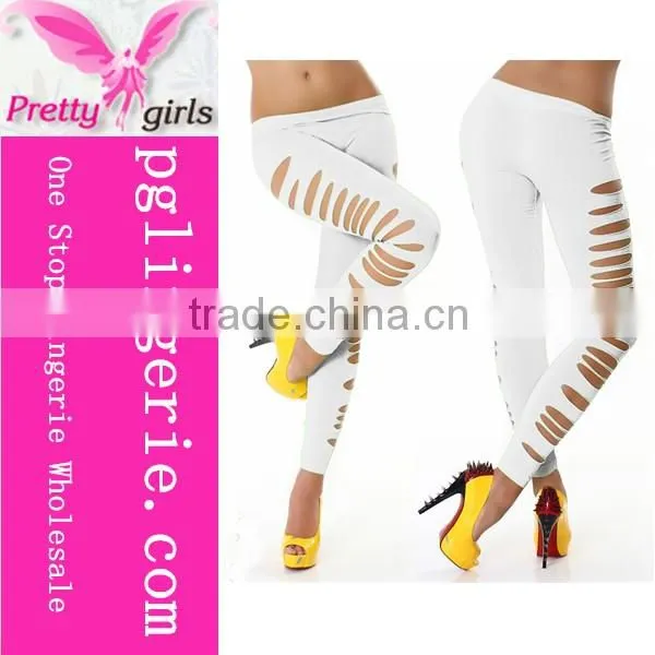 Wholesale Woman Mature Fashion Hollow Out Sexy Long Leggings photo-6