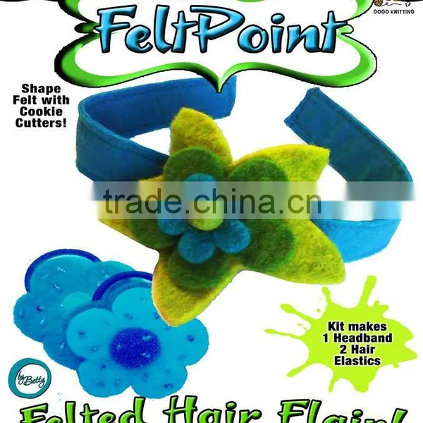 DIY Wool Felt Flower Hair Band Craft Kit