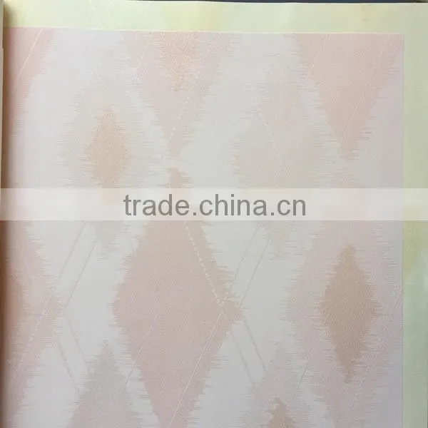 Hot Washable Deep Embossed Rhombus Vinyl Wallpaper for Home Decoration photo-6