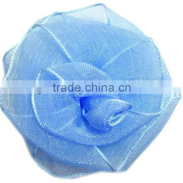 1 Inch Ribbon Rose, Handmade Satin Ribbon Rose Flowers For Clothes&Dress photo-5
