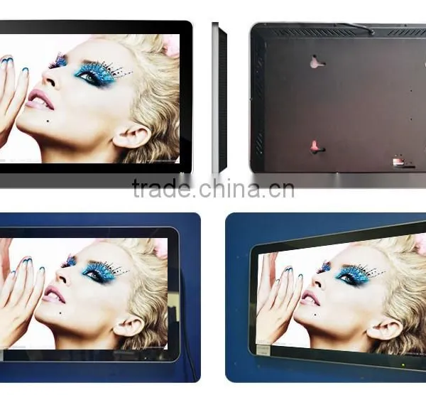 Wall Mounts 32" Floor Standing Touch Screen Display/ Indoor Lcd Advertising Player/usb Digital Advertising Kiosk 32" photo-4