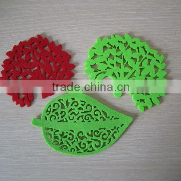 Colorful Beautiful Felt Cup Mat Fashion Home Supplies