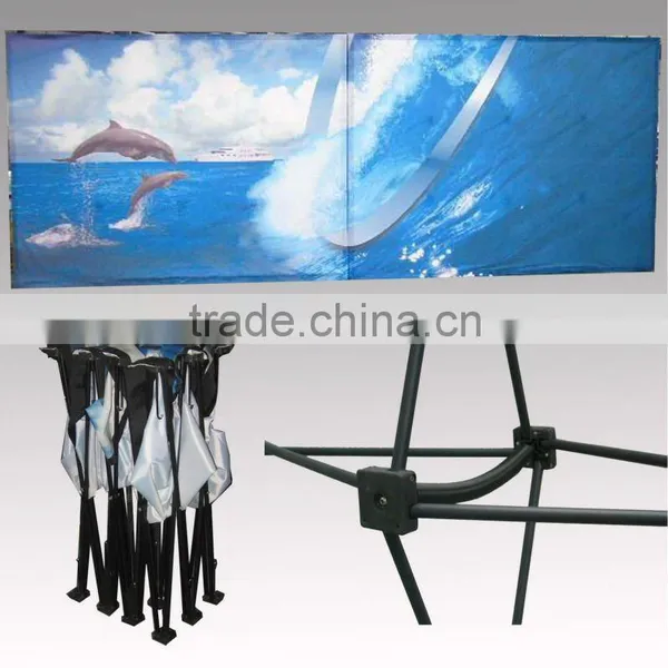 Fabric Hook and Loop Pop up Display Stands Banner Stands Booth