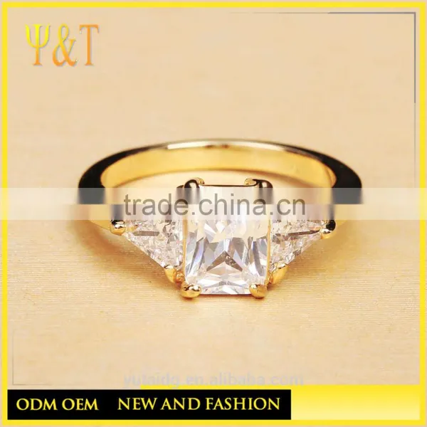 Jingli Jewelry Custom Made Eternity Gold Plated Wedding Ring (YJ-817) photo-3