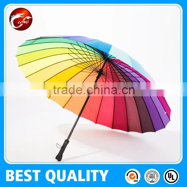 Promotional Rainbow Golf Umbrella.auto Open Straight Umbrella photo-5