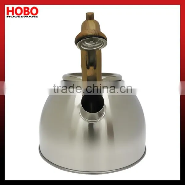 2.5L Imitation Wood Handle Stainlesss Steel Whistling Kettle Tea Kettle Tea Pot photo-3